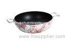 28cm Two Ears Nonstick Induction Cooking Wok Pan With Silk Painting