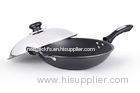 30cm Nonstick Aluminum Induction Bottom Wok Pan With SS Lid