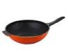 28cm Colorful Aluminum Non Stick Wok With Heat Resistant Paint