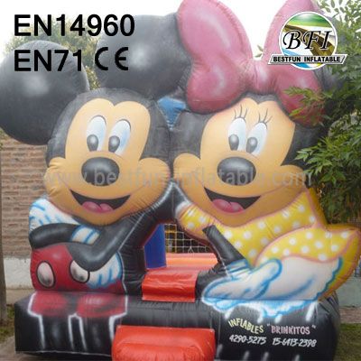Outdoor Inflatable Mickey and Minnie Bounce House for kids