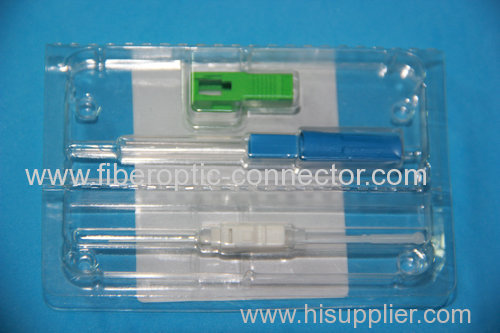 Hot Melt Jacketed SC APC Connector SM With Green Boot