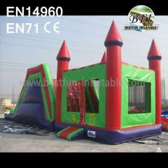 Commercial Giant Inflatable Castle Slide Combos