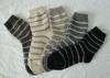 Breathable Acrylic Stripe Angora Wool Socks with Hand Link for Sports