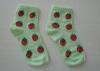 Customize Knitted Cotton Baby Socks , Jacquard Girl's Short Ankle Socks For Winter