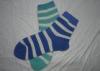 Ladies Colorful Stripes Cotton Short Socks with 90% Bilateral Cashmere for Winter
