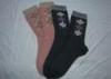 Bilateral Cashmere Double Cylinder Socks , Jacquard Ladies Socks For Winter