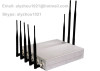 20W 8 antennas Wimax 4G GSM 3G Wifi GPS jammer block isolator shield, with car charger