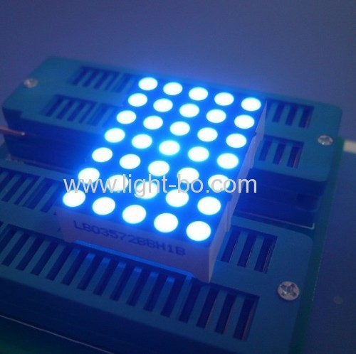 1.26" 3mm 5 x 7 Blue dot matrix led display for moving signs /Elevator position indicators