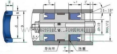 Polyurethane sealing UN ring