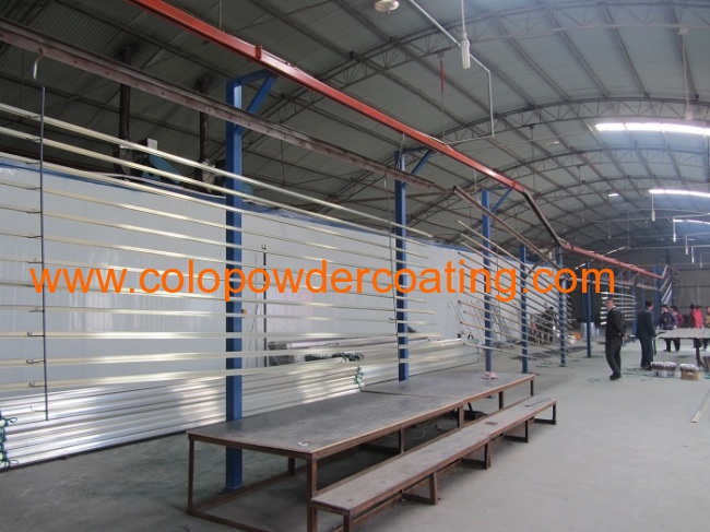 Horizontal Electrostatic Powder Coating System