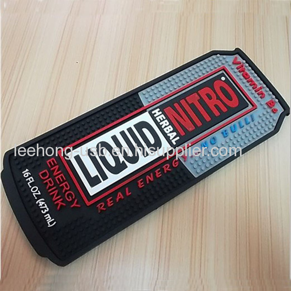 Custom logo soft pvc bar mat