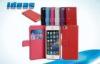 Extra slim Leather Phone Case Wallet for iPhone 5 with 2 Card Holders