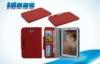 8.0 inch Red Samsung Tablet Leather Case , Samsung N5100 Stand Cover