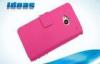 Flip HTC PU Leather Phone Case Wallet / HTC ONE M7 Cell Phone Pouch