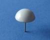 Smooth Security Tag Pins , white and stainless steel for hard tag