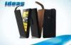 Black Flip Design Nokia Leather Phone Case , Nokia lumia 920 PU Leather Cover