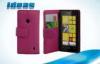 PU Nokia Leather Phone Case Wallet Cover with Stand for Nokia 520