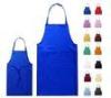 Blue 80gsm PP Non Woven Disposable Apron , Embroider Cooking Apron