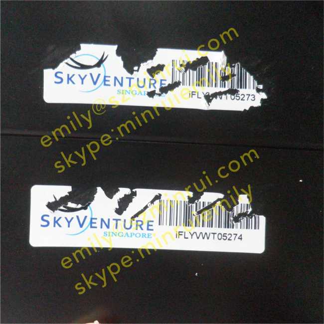 Tamper Evident Barcode Labels With Logo Company Name,Destructible Labels With Barcode Numbers,Security Bar Code Label 