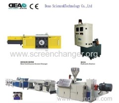 Continuous screen changer for XPS/EPE/EPS foaming polymer melt filtration