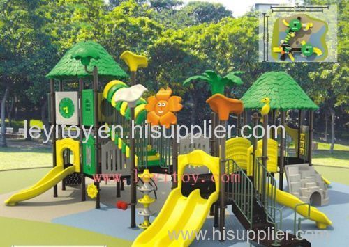 combined slide outdoor playground equipment