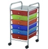 mobile drawer organizer cart