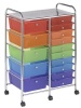 mobile drawer organizer cart