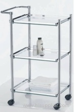 Bath room trolley- glass