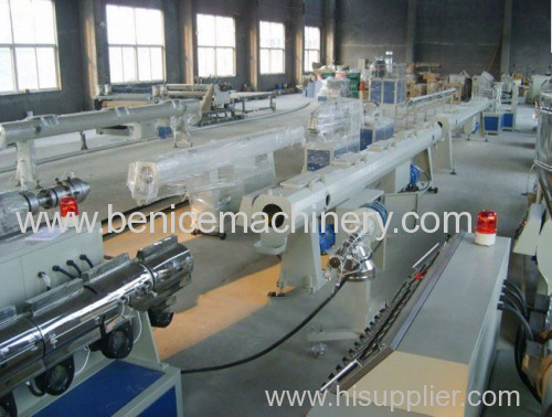 PVC pipe production line in plastic machinery