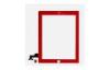 Red Ipad 2 Replacement Touch Screen , Apple Glass Touch Screen