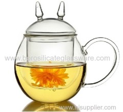 Cat Type Hand Blown Herbal Teas Glass Tea Cup