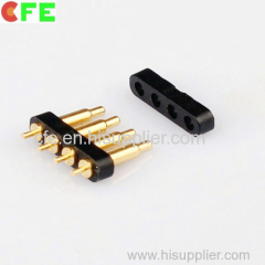 pogo pin connector with housing,6 pin connector,cable connector