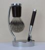 JDK Top Quality Silvertip Badger Hair Shaving Brush with Razor and stand