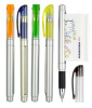 Promotional gel ink pen with advertising flag