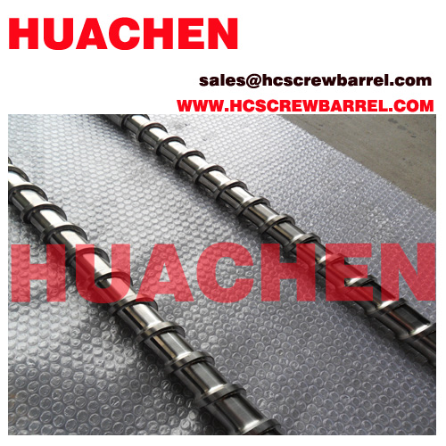 Bimetallic screw barrel of injection molding machine