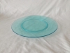 round transparent plastic dish plates