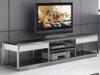 Black Decorative Furniture Tempered Glass Tops For TV Cabinet / TV Stand , 32 Inch - 60 Inch