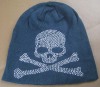 Custom long beanie with diamond