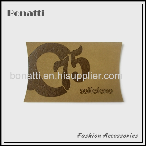  decorative charm jeans leather label for garment