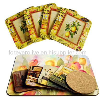 2013 Custom OEM Factory - souvenir cork love coasters