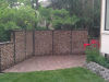 Landscape gabion wall makes common property absorbing