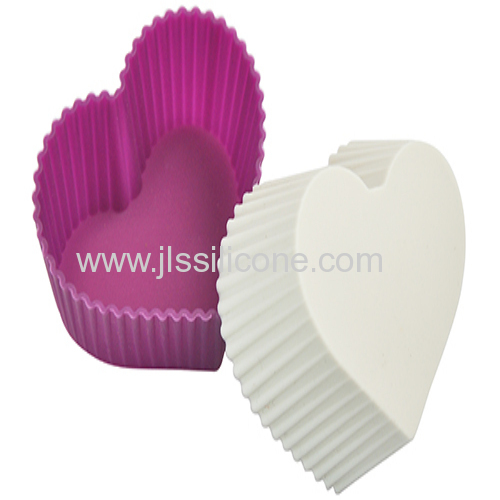 OEM manufacture heart shaped silicone cake molds