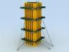 High heavy loads Concrete Column Formwork Systems Dampproof for stair