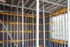 Adjustable Concrete Wall Formwork Q235 steel , Face to plywood for material - saving