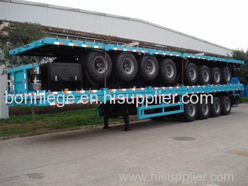 flatbed container semi truck trailer