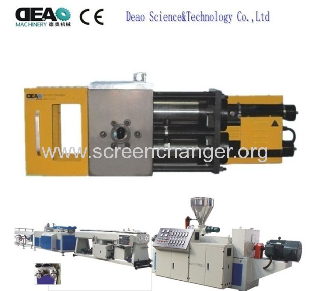 Plastic extruder continuous screen changer double chanel type 