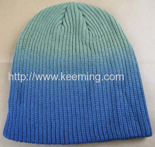 Gradient double layer knitted Hat 