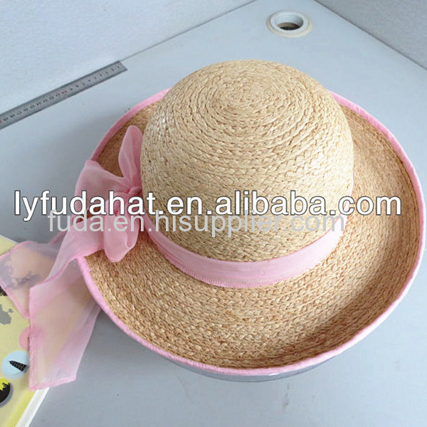 handmade Raffia straw crochet Hats for sale