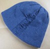 Drawn needle double layer beanie