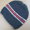 knitted beanie with elasticity on the edge